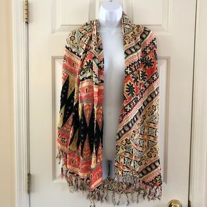 Beautiful Shawl, scarf, wrap, OS